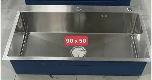 Chậu rửa bát inox một hố 90x50 cm Krasler KR9050T
