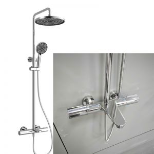 Sen cây tắm nóng lạnh đồng mạ crom phi thuyền Krasler KR 9803