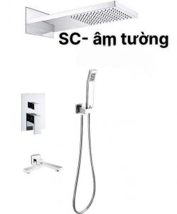 Sen âm tường vuông 3 chế độ củ đồng nguyên khối Krasler KR 9668U